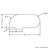 25 S HINGE PROFILE MILL-FINISH4M BAR