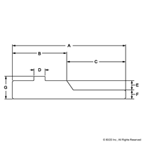 25 S SINGLE UNIBEARING PROFILE CLEAR AN