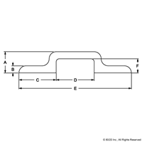 25 S DOUBLE RETAINER ANGLE-MILL FINISH