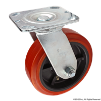 6 HEAVY DUTY FLANGE MOUNT SWIVEL CASTE