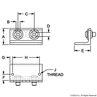 BLACK MAGNETIC DOOR BRACKET