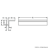 3 ALUMINUM PANEL HANDLE