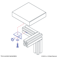 BLACK HT TABLE TOP FASTENING KIT