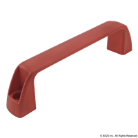 LARGE PLASTIC DOOR HANDLE-RED