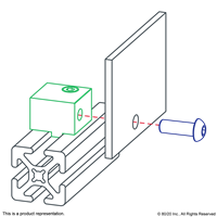 S/S PANEL MOUNT BLOCK 10 S