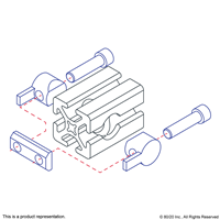 10 S 10-32 DOUBLE ANCHOR T-NUT SHORT AS