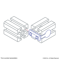 10 S 10-32 DOUBLE ANCHOR T-NUT SHORT AS