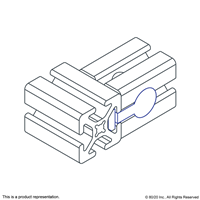 10 S 10-32 DOUBLE ANCHOR T-NUT SHORT AS