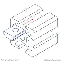 10 S STANDARD T-NUT 10-32 THREAD