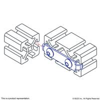 10 S DOUBLE END FASTENER W 1/4-20 SCREW