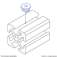 NYLON T-SLOT NUTS PKG OF 50