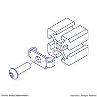 10 S END FASTENER W 1/4-20 SCREW