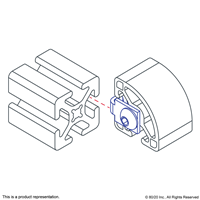 10 S SINGLE TAB END FASTENER W/ 1/4-20