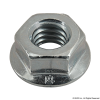 5/16-18 FLANGED HEX HEAD NUT(CLEAR)