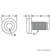 12-24 X .375 SOCKET BUTTON HEAD THREAD