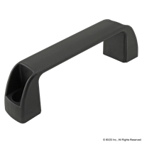 MEDIUM PLASTIC DOOR HANDLE-BLACK