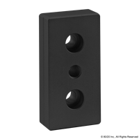 BLACK 40mm x 80mm BASE PLATE W/ M10  TA