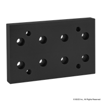 BLACK POSITION FLOOR LOCK BASE PLATE