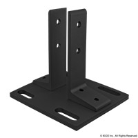 BLACK 40-4040 FLOOR MOUNT BASE PLATE