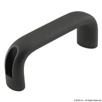 129mm ALUMINUM CABINET HANDLE-BLACK