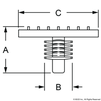 T-SLOT VELCRO FASTENER