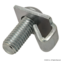 40 S SINGLE TAB END FASTENER W/ M8 SCRE