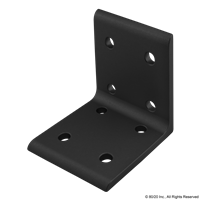 BLACK 40 S 8 HOLE INSIDE CORNER BRACKET