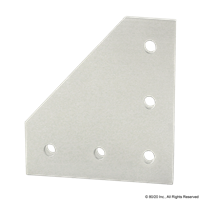 40 S 5 HOLE 90 DEGREE FLAT PLATE