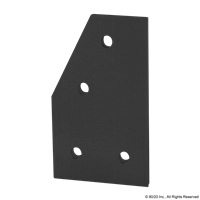 BLACK 40 S 4 HOLE 60 DEGREE ANGLE FLAT