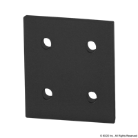 BLACK 40 S 4 HOLE FLAT PLATE