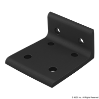 BLACK 40 S 6 HOLE INSIDE CORNER BRACKET