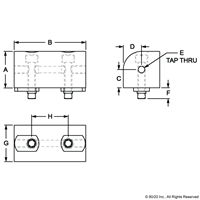 40 S 80mm UNIVERSAL RIGHT ANGLE LIVING