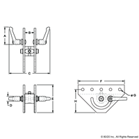 BLACK 40 S 180 DEGREE DOUBLE PIVOT ASSE