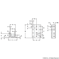 BLACK 40 S LONG DOUBLE FLANGE LINEAR BE