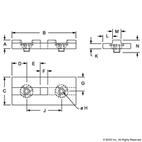 40 S HCLB BEARING PAD WHITE WITH BRAKE