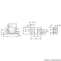 BLACK 40 S SHORT DOUBLE FLANGE LINEAR B