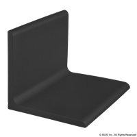 80mm X 80mm X 6mm ANGLE BLACK ANODIZE