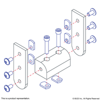 10 S RIGHT ANGLE 2 HINGE