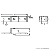 RIGHT ANGLE 0 DEGREE 'L' PIVOT