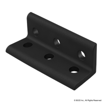 BLACK 10 S 6 HOLE INSIDE CORNER BRACKET