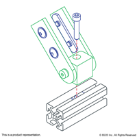 10 S RIGHT ANGLE 90 DEGREE LIVING HINGE