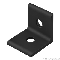 BLACK 10 S 2 HOLE INSIDE CORNER BRACKET