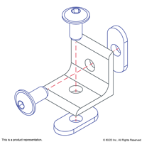 10 S 2 HOLE INSIDE CORNER BRACKET