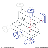 10 S 4 HOLE INSIDE CORNER BRACKET