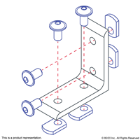 10 S 4 HOLE 2  INSIDE CORNER BRACKET