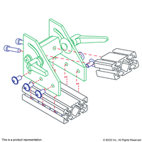 10 S 1 DOUBLE PIVOT BRACKET W/ L-HANDL