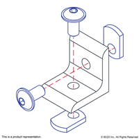 10 S 2 HOLE INSIDE CORNER BRACKET