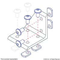 10 S 6 HOLE INSIDE CORNER BRACKET (RIGH