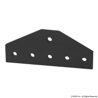 BLACK 10 S 6 HOLE TEE FLAT PLATE