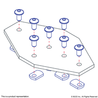 10 S 7 HOLE CROSS FLAT PLATE